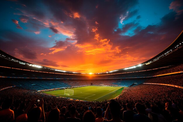 Photo of a football stadium