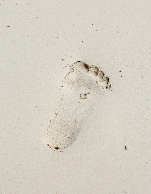 Foto di footprints in the sand