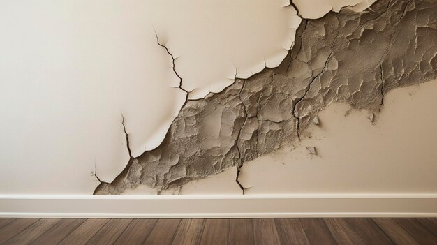 A photo of a foundation crack identified