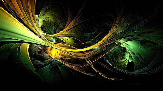 A photo of a fractal artwork dark background