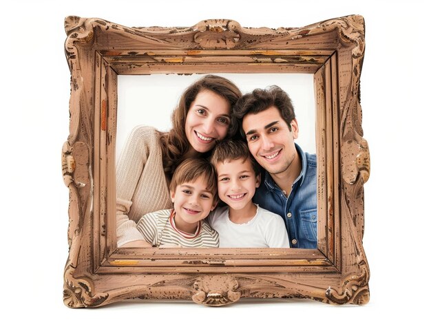 Photo photo frame a frame with a family photo
