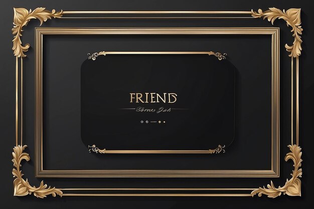 Photo photo frame for friends internet sharing inspired by instagram blank dark frame