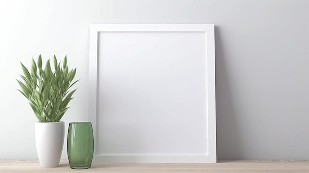 photo frame mockup with clean background