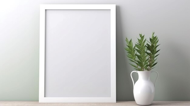 photo frame mockup with clean background