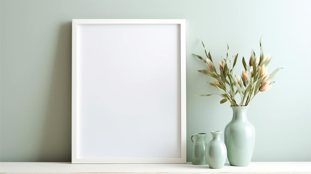 photo frame mockup with clean background