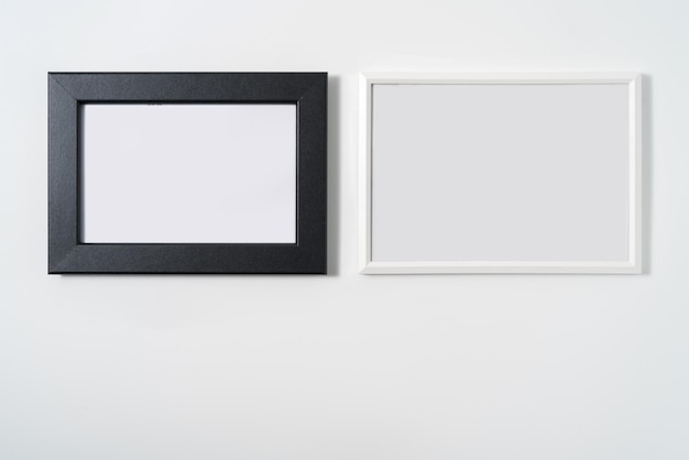 Photo frame portrait in white background