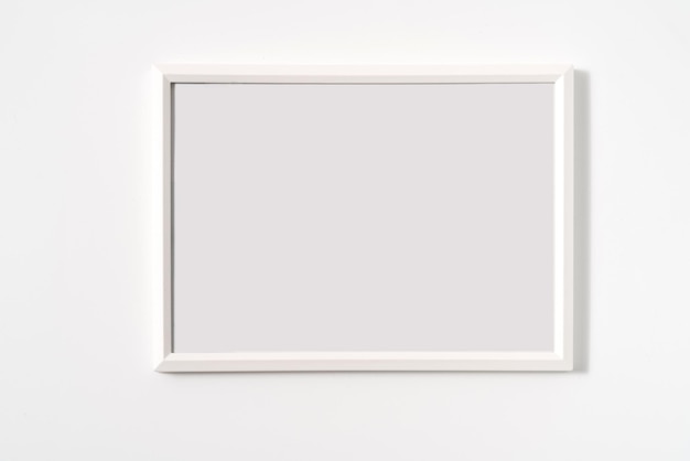 Photo frame portrait in white background