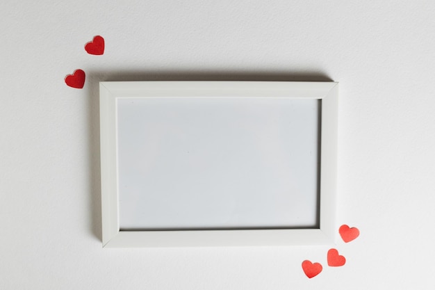 Photo frame with hearts