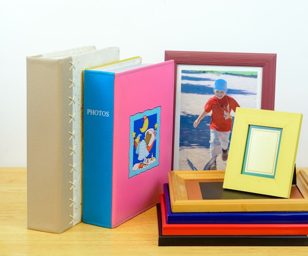 Photo frames and albums for printing services