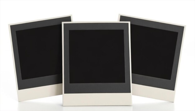 Photo photo frames on white