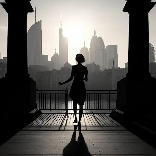 Photo photo of frankfurt silhouette