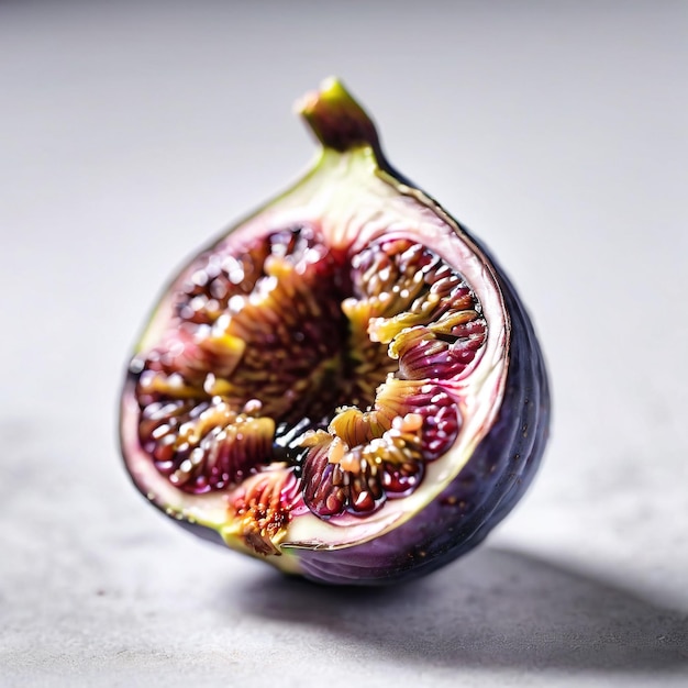 photo of a fresh Fig isolated on paper background