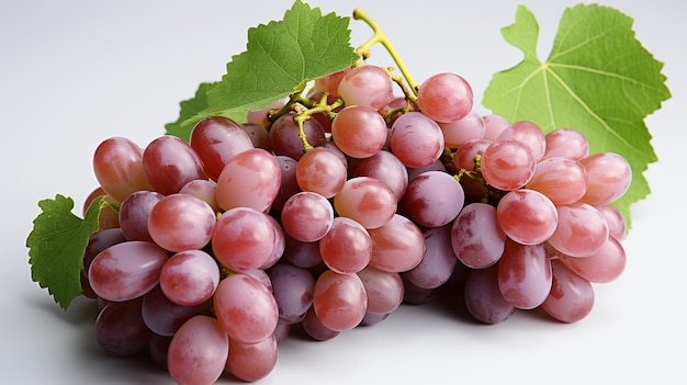 Photo of fresh and sweet red and green grapes