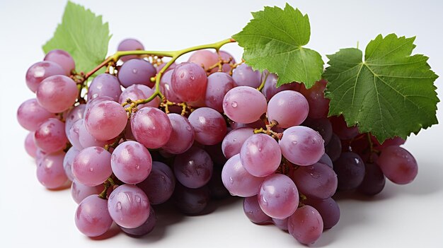 Photo of fresh and sweet red and green grapes