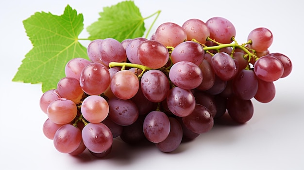 Photo of fresh and sweet red and green grapes