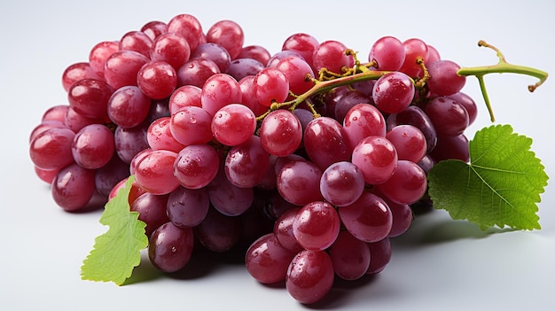 Photo of fresh and sweet red and green grapes