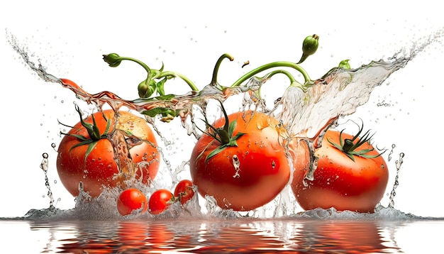 Photo of fresh tomatoes Generate AI