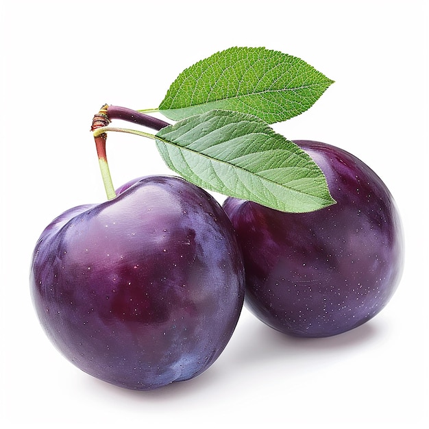 Photo photo of fresh two plum