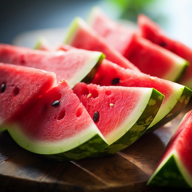 photo of fresh watermelon slices