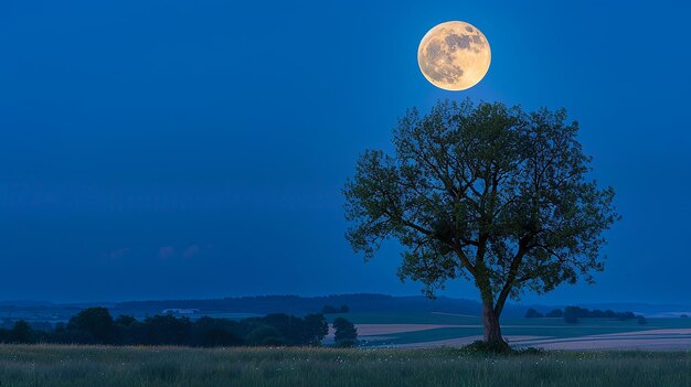 보름달의 사진은 하늘에 빛나고 있습니다 배경의 나무 밤 풍경 벽지 컴퍼런스