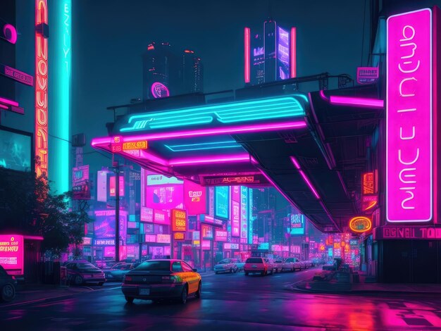 Cyberpunk 2077, synthwave, sci-fi games, futuristic, neon city, Games, HD  wallpaper