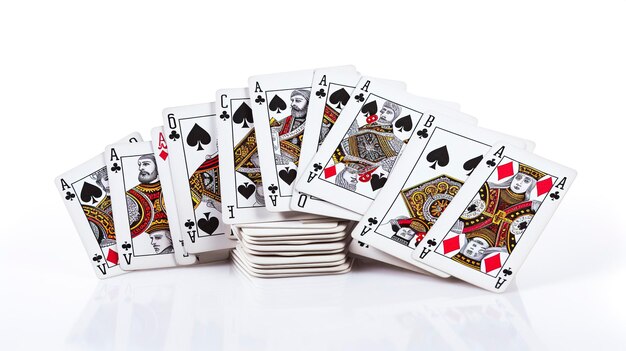 A photo of a game of cards full length photo