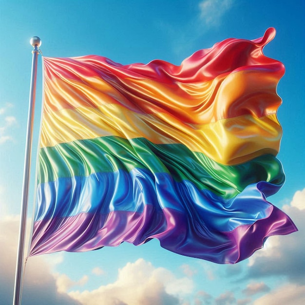 Photo gay pride flag