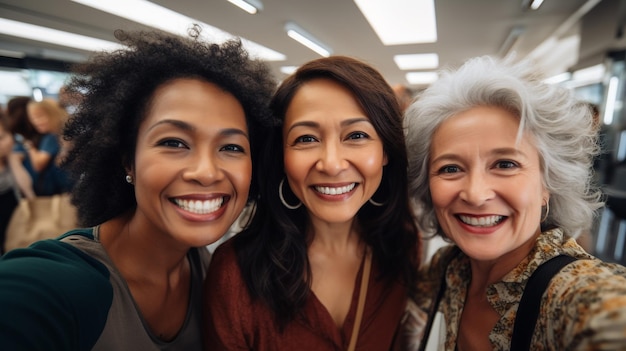 Foto photo gelukkige zakenvrouwen vieren succes gegenereerd door ai