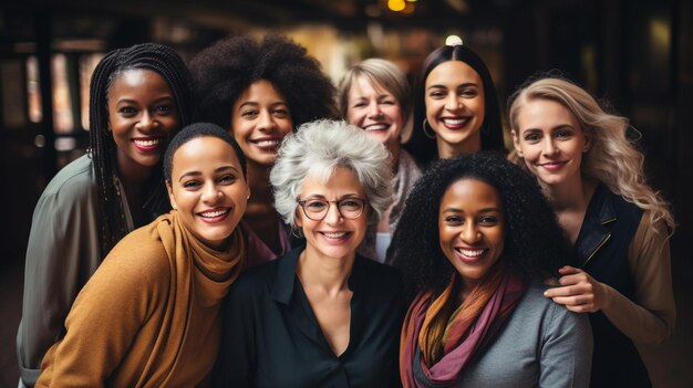 photo gelukkige zakenvrouwen vieren succes gegenereerd door AI