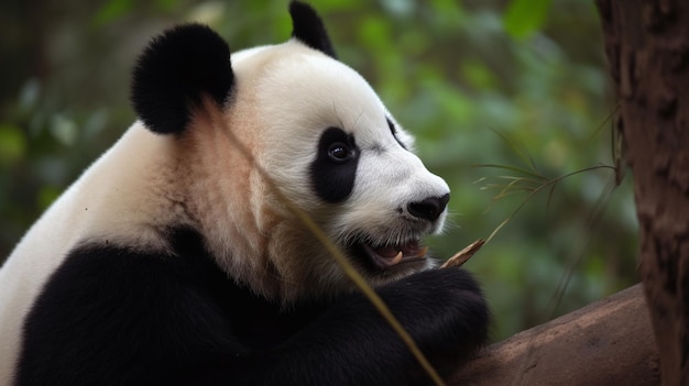 Photo of giant panda the giant panda is Endangered species