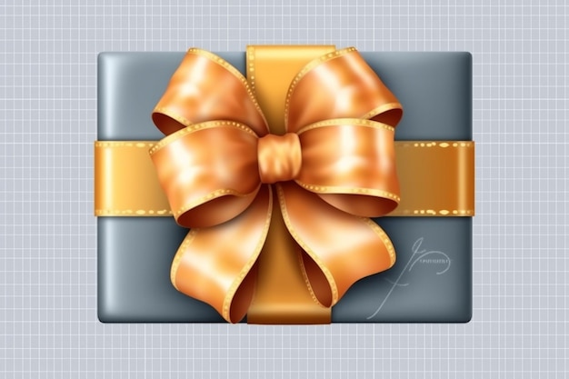 photo gift box with a nice bow