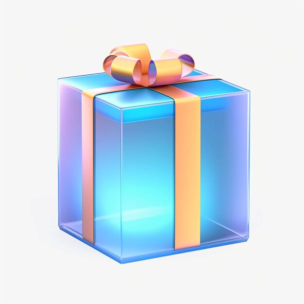 Premium AI Image  photo gift box with a nice bow