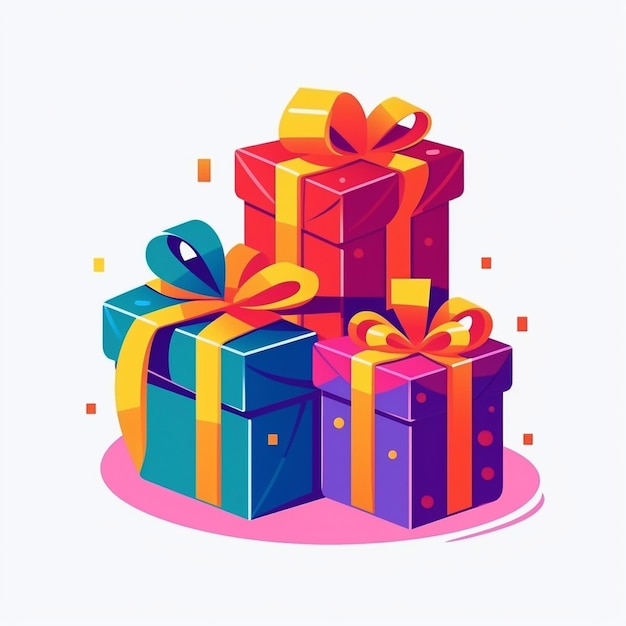 Premium AI Image  photo gift box with a nice bow