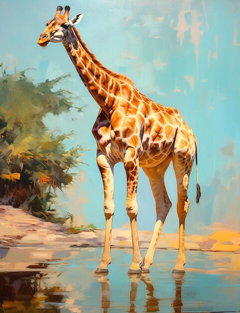 Photo photo of giraffe