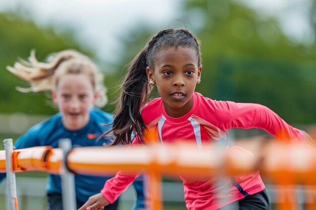 Photo of Girls Sports Hurdles