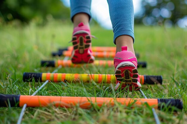 Photo photo of girls sports speed ladder