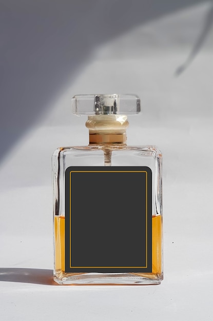 Photo of glass perfume bottle