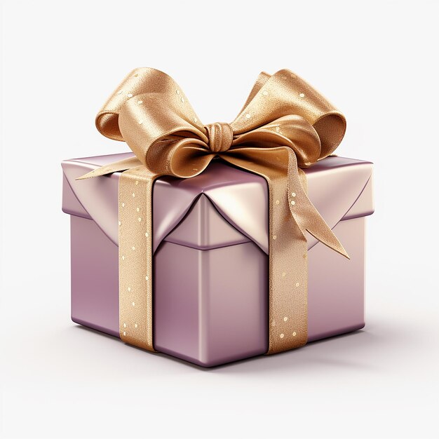 photo gold gift box generator by ai