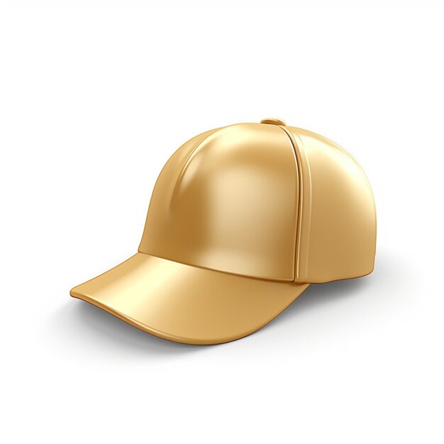 Photo photo golden cap front view isolated