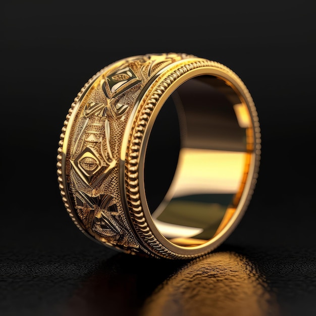 Photo of a golden ring