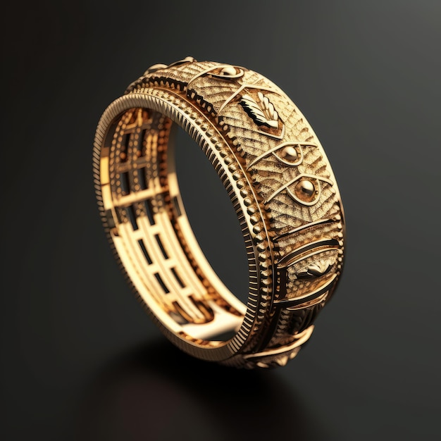 Photo of a golden ring