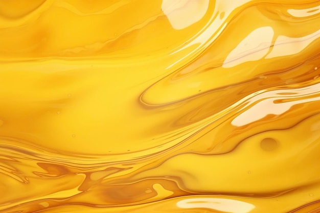 Photo of golden yellow oil water ripple