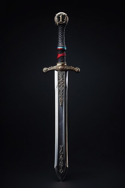 Photo gorgeous long sword generative ai