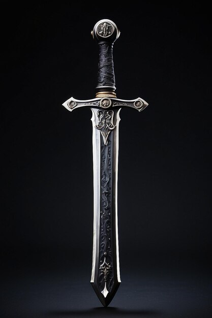 Photo photo gorgeous long sword generative ai