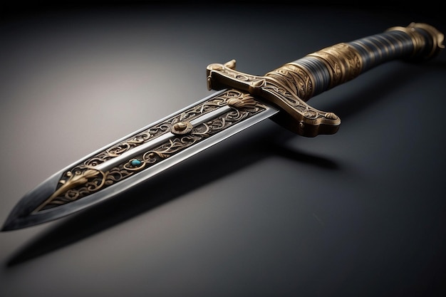 Фото великолепный длинный меч генеративный ai