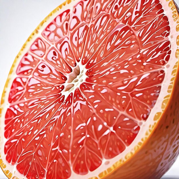 Photo of Grapefruit isolated on background