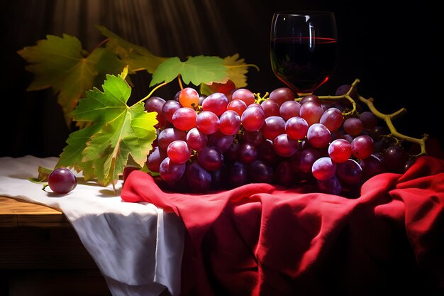 photo of grapes on table