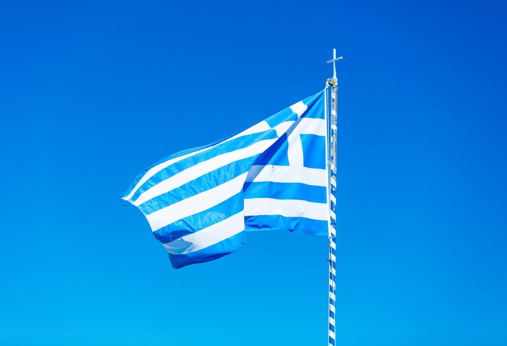 Photo ギリシャの国旗の写真
