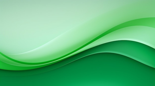 Photo of green abstract curve wave background design