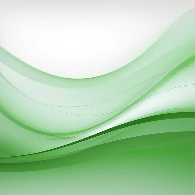 Photo of green abstract waves vector background design